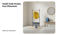 Child-Sized Height children's Rolling Clothes Rack Minimalist Design Garment Stand Sturdy Construction Household Storage Easy to Assemble for Children, Toddlers, Parents, Entryway, Bedroom, Playroom, Living Room