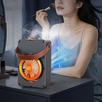 USB-Powered Desktop Misting Fan Compact Tabletop Fan with Humidifier Cooling Quiet for Desk, Dorm Room