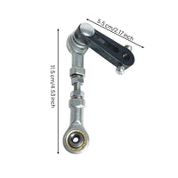 Threaded Slotted Swing Arm with Rod End Rigid Adjustable Linkage Arm Heavy-Duty for Machinists, DIYers