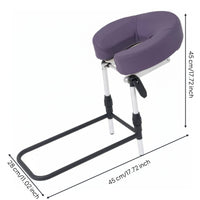 Face down Face Cradle Foldable Portable Massage Headrest Multi-Functional Bedside Head Cradle for Home