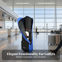 Foldable Golf Club Travel Case With Wheels Golf Club Travel Case Thick Nylon Material Sports Luggage