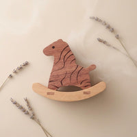 Rocking horse Aroma Diffusers Releaser Desktop Wooden Horse Scent Releaser Fragrance Ornament
