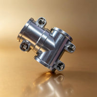 Metal T-Leg Clamp Screw-Fastened Drum Rack T Clamp Silver Drum Rack Tube Clip Stable for Drummers, Technicians, Stage