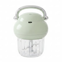 Garlic Chopper with Glass Bowl Reusable Power Electric Food Chopper Portable Small Appliance Blender for Camping