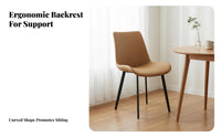 Modern Design Upholstered Armless Chair Minimalist Design Armless Upholstered Chair Soft Cushion Household Furniture Comfortable for Homeowners, Business Owners, Interior Designers, Dining Room, Restaurant, Reception Area, Kitchen