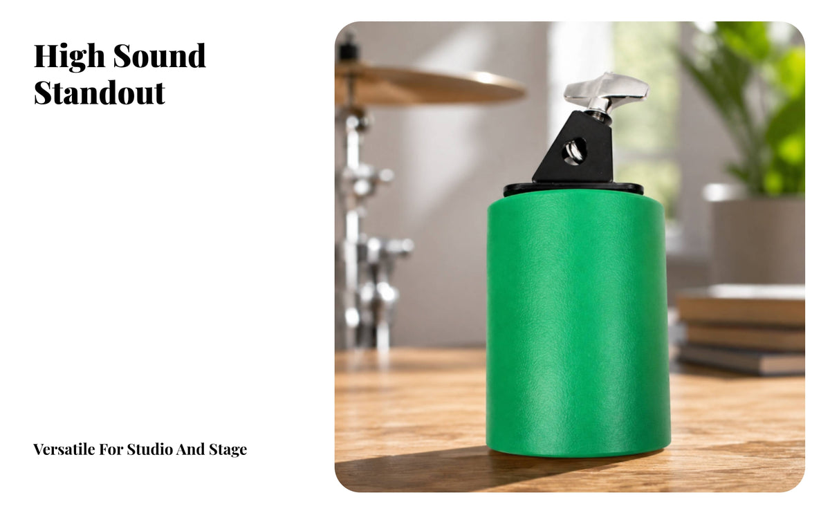Adjustable Mountable Cowbell | Textured Outer Surface, Cowbell with Mounting Bracket, for Drum Kit