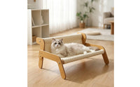 Raised Cat Lounge Lightweight Cat Sofa Cozy Kitty Lounge Chair Sturdy for Cats, Small Pets, Living Room