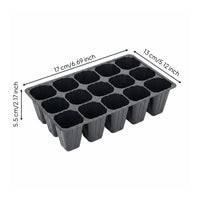 15 Pieces Starter Tray Reusable Plant Sprouting Tray Drainage Holes Gardening Supply for Greenhouse