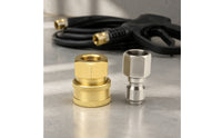 2 Pieces 3/8 Inch Female Coupler Brass Quick Coupler with Plug Quick Connect Fittings Compact Hose Adapter Set for Car Detailers