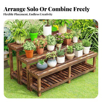 Multi-Layer Design Tiered Flower Shelf Anti Tiered Plant Shelf Stepped Structure Garden Furniture Multipurpose for Gardeners, Home Decorators, Homeowners, Outdoor, Balcony, Indoor, Living Room