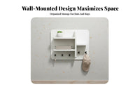 Multi-Functional Electric Meter Box Cover Decorative Breaker Panel Hider Integrated Storage Fuse Box Cover with Shelf Easy Installation for Homeowners, Apartment Dwellers, Office Managers, Hallway, Living Room, Bedroom, Kitchen