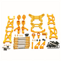 1/10 RC Car Front Shock Absorbing Linkage Arm Metal Shock Absorbing Linkage Arm Upgrade Steering Cups for WLtoys 104001 104002