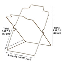 Yellow Bag Stand, 2-piece Set Foldable Trash Bag Stand, Stainless Steel Garbage Bag Holder for Kitchen & Household, Waste Rack Countertop