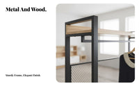 Nordic Design Freestanding Wardrobe Unit Freestanding Wardrobe with Shelves Multi-Tier Shelving Garment Rack Heavy-Duty for Apartment Dwellers, Renters, Homeowners, Walk-in Closet, Dressing Room