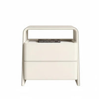 Modern Design Single-Drawer End Table Minimalist aesthetic Nightstand Luxury Feel Bedside Cabinet Storage Solution for Apartment Dwellers, Homeowners, Students, Guest Room, Hotel, Entryway, Office