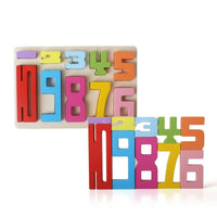 Counting Numeral Puzzle Board Matching Number Puzzle Stacking Educational Toy Learning for Toddlers, Playroom