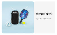 Pickleball Paddle Set Comfortable Grip Pickleball Equipment Kit Long-Lasting Printed Design for Children