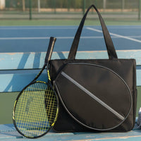 Racket Bag with Shoe Compartment Large Capacity Tennis Bag with Shoe Compartment Portable for Gym