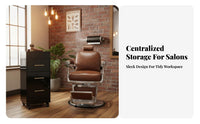 Rolling Salon Cart with Drawers Multi-Drawer Stylist Trolley on Wheels Hair Salon Trolley Large Capacity Stylist Tool Cabinet