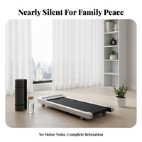 Foldable Treadmill Space Saving Portable Electric Treadmill Silent Home Running Machine for Apartment, Office
