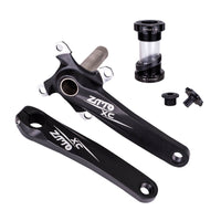 Mountain Bike Crankset Hollow Unified Mountain Bike Crank Arms 104BCD Crank Arms with Spindle for Cyclists, Trail Bikes, Cycle Repair