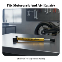Hook Bracket Motorcycle Belt Tension Tool Rubber Tip Motorcycle Belt Adjuster Metal Body Garage Equipment Compact