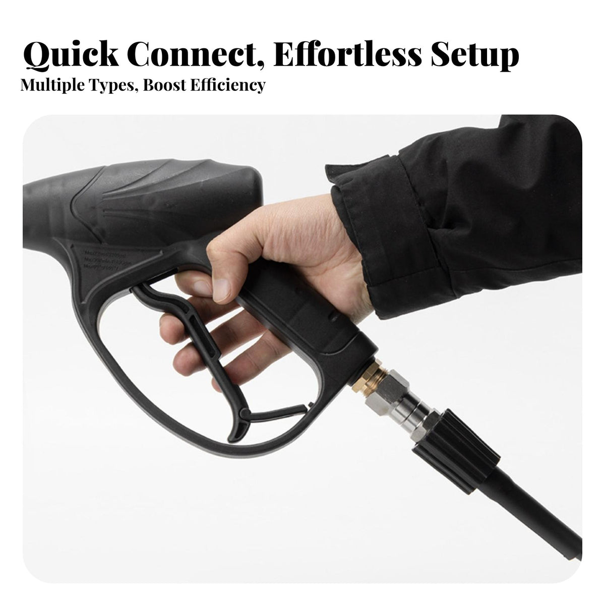 M22 Swivel Quick Connect M22 Anti-Knot Hose Joint Heavy Duty Pressure Washer Rotating Connector for Car Washing, Outdoor Cleaning