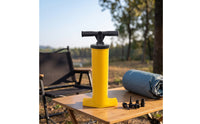 Manual Air Pump with Nozzles Portable Hand Air Pump with Hose Universal Upright for Paddlers, Outdoor, Camping