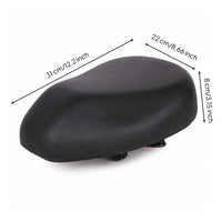 Shock Absorbing Electric Bike Saddle Enlarged Electric Bike Seat Soft Latex Saddle Easy-Install for Commuters