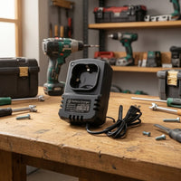 Wall-Powered Battery Charger Compact Cradle Battery Charger Rechargeable Portable for DIYers, Workshop, Garage