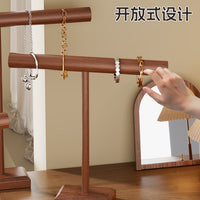 Solid Wood Jewelry Organizer Display Rack