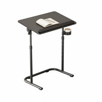Space Saving C-Shaped Adjustable Desk Portable Design Adjustable C-Shaped Table Easy Assembly Household Furniture Slides Under Couch for Small Apartment Residents, Telecommuting Workers, Living Room, Balcony, Sofa Side, Home Office