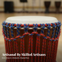 Handmade Goblet Drum Handmade Percussion Instrument Professional Grade Authentic Sound for Musicians, Music Enthusiasts, Beginners, Live Performances, Recording Studios, Outdoor Gathebands, Home Decoration