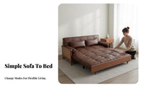 Multi-Functional Pull-extendable Sofa Bed Space-Saving Design Pull-extendable Loveseat Bed two-in-a single pieceUse Living Room Furniture Easy Conversion for Apartment Dwellers, Homeowners, Young Adults, Small Spaces, Home Office
