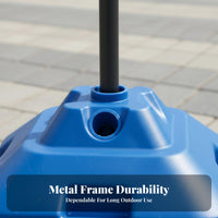Large Square Outdoor Umbrella Sun Protection Foldable Patio Umbrella for and Marketplace Vendors, Restaurant Owners, Courtyard, Garden, Backyard