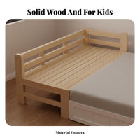 Safe & Sturdy Toddler Bed with Guardrail Reinforced Slats Toddler Bed with Guardrails Finish Bedside Co-Sleeper Timeless Design for Toddlers, Infants, Parents, Nursery, Bedroom