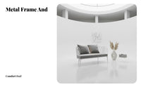 Nordic Aesthetic Upholstered Wireframe Seat Light Luxury Accent Chair Modern Design Lounge Armchair Minimalist Aesthetic for Boutique Owners, Interior Designers, Clothing Retail Establishment, Living Room, Reception Area, Bedroom