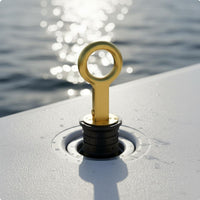 Rubber Bilge Plug Leakproof Seal Snap Handle Drain Plug Marine Hardware for Kayak, Yacht
