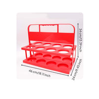 8 Cup Drink Carrier with Handle Foldable Grape Beverage Rack Reusable Drink Storage for Picnic, Party, Travel