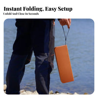 exceptionally lightweight Mini foldable Seat space-saving Design Portable Stool Includes Carrying Pouch Folding Chair Quick Setup for adventurers, Commuters, Queueing, Queuing, Fishing, Camping
