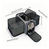 Breathable Expandable Pet Carrier Foldable Pet Carrier Bag Portable Sturdy for Small Dogs, Cats, Young Dogs, Vet Visits