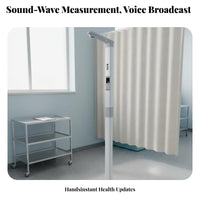 Sound Wave Height and Weight Scale High Precision Electronic Height Weight Machine Large Digital Display Digital BMI Scale with Stadiometer