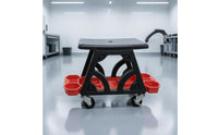Car Polishing Stool Swivel Casters Rolling Utility Seat Steel