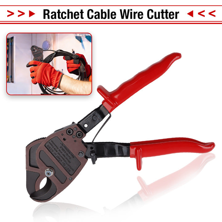 325C Ratchet Cable Cutter, Insulated 1000V, Half-Moon Blade
