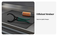 Serrated Gripping Surfaces Oil Filter Wrench High Force Oil Filter Removal Tool Multi-Function for Mechanics, DIYers