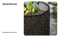 4 Piece Water Lily Planting Pots Plant Mesh Bags Lotus Growing Container