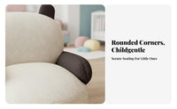 Cute Creature Design Panda-Shaped Armchair Soft and Comfortable children's Furniture Child-Safe Filling Toddler Seat Lightweight for Toddlers, Preschoolers, Parents, Playroom, Bedroom, Nursery, Reading