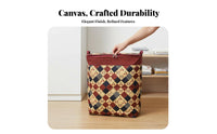 Foldable Frame Storage Bag double Zippers Clothes Organizer foldable for Closet