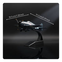 1/72 Scale F6F Model Ready to Display Realistic Details WW2 US Navy Fighter Plane for Collectors, Hobbyists