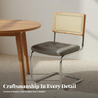 Retro Design Century-Century Modern Dining Chair High Weight Capacity Century Modern Dining Chair Floor Protectors Gentle Rocking Motion for Restaurant Owners, Design Enthusiasts, Interior Designers, Cafe, Living Room, Home Office